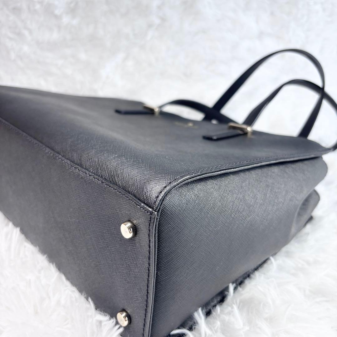 【未使用級】 ケイトスペードKatespade トートバッグ 黒 レザー