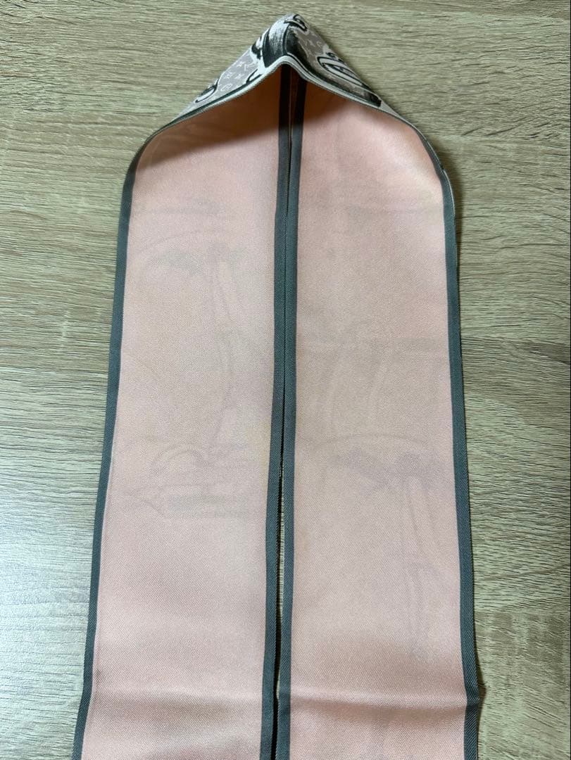 【クリーニング済み】 ルイヴィトン　バンドートランク　ピンク　スカーフ　バンダナ