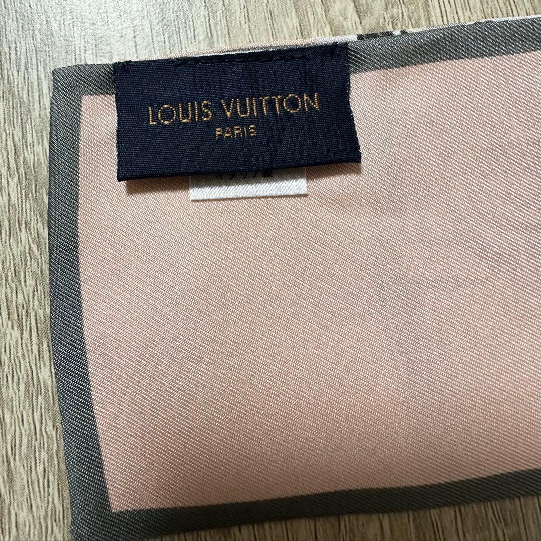 【クリーニング済み】 ルイヴィトン　バンドートランク　ピンク　スカーフ　バンダナ