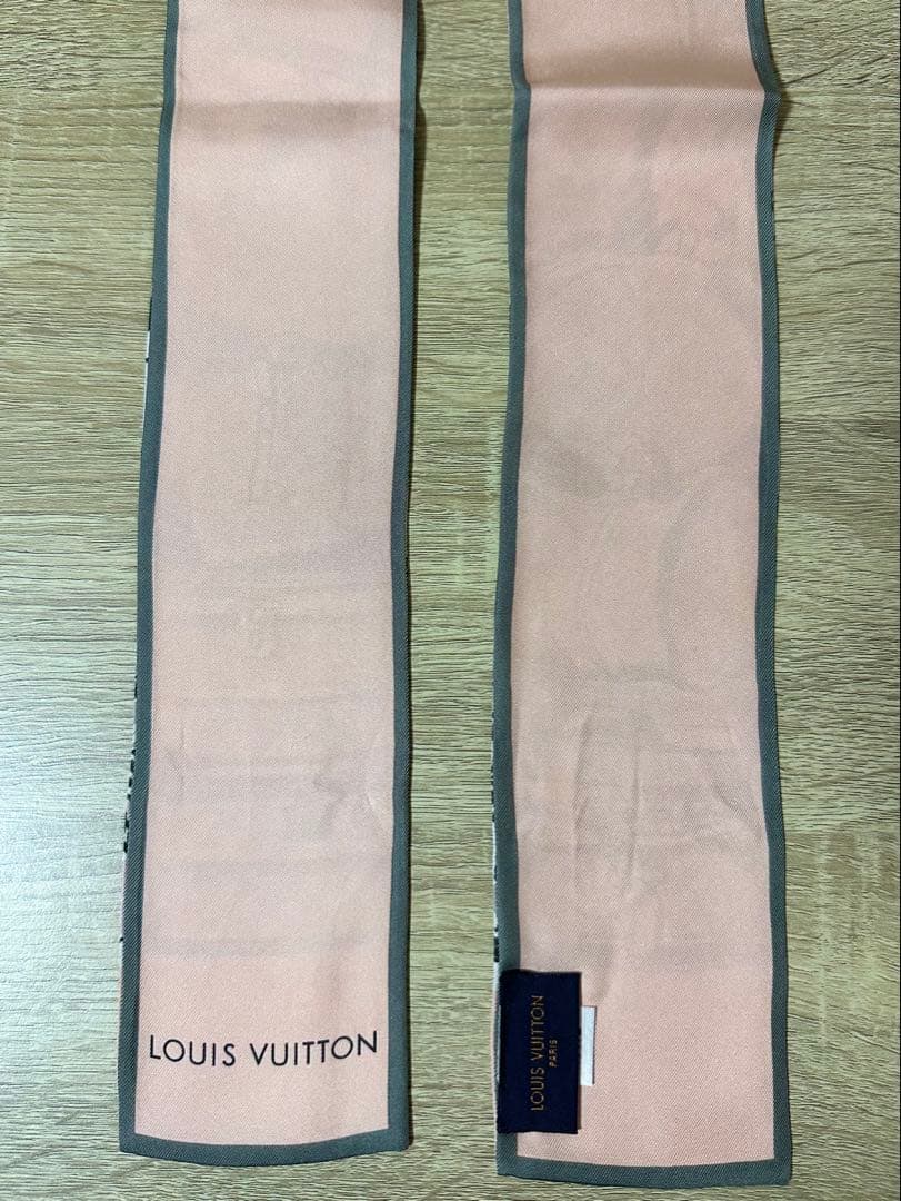 【クリーニング済み】 ルイヴィトン　バンドートランク　ピンク　スカーフ　バンダナ