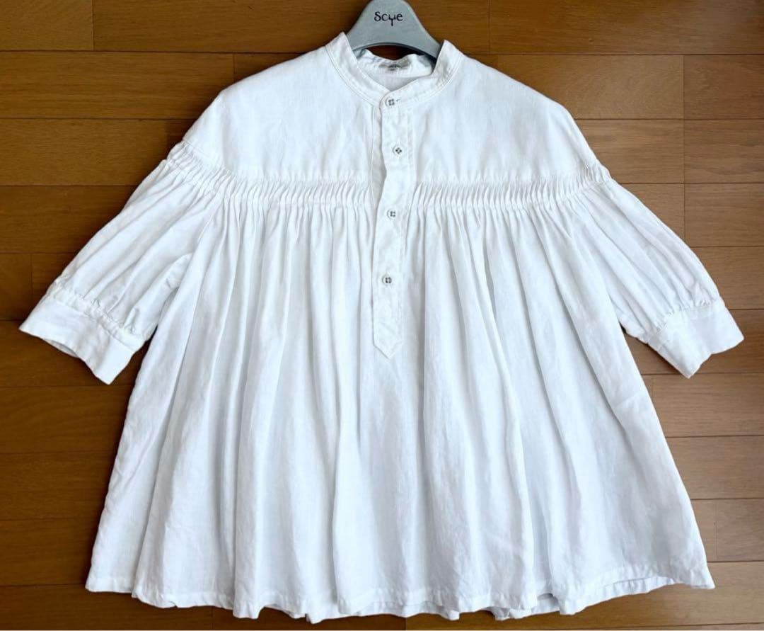 Scye サイ リネンタックブラウス 希少 40 ブラウス