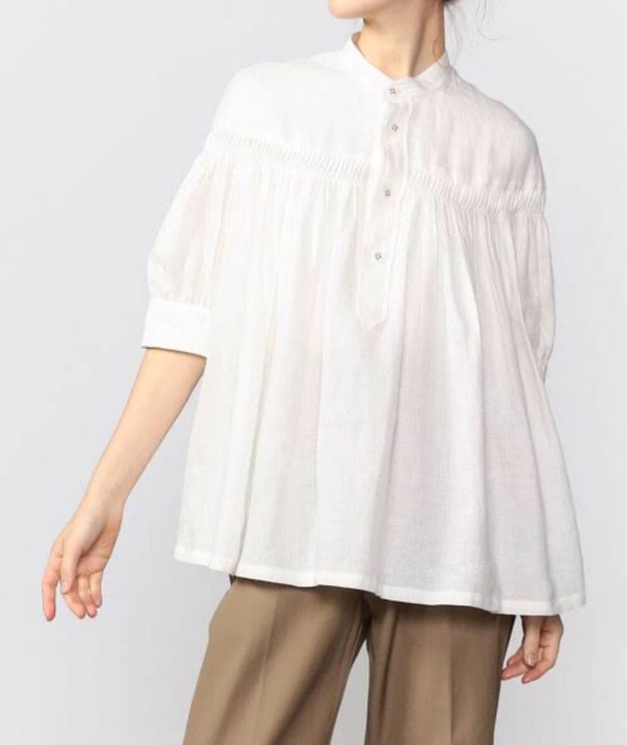 Scye サイ リネンタックブラウス 希少 40 ブラウス