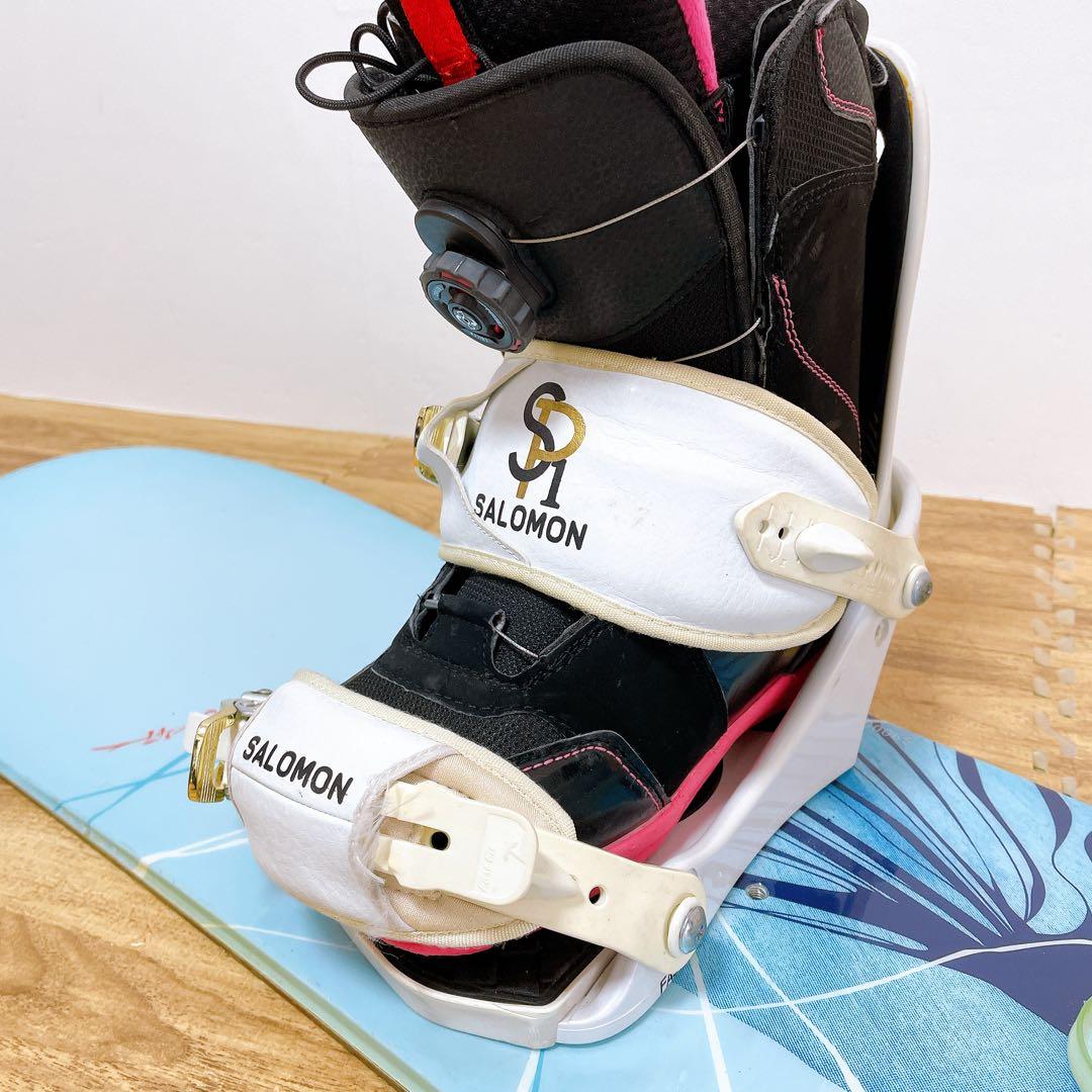 レディース　スノーボード　3点セット　BURTON バートン　サロモン　147