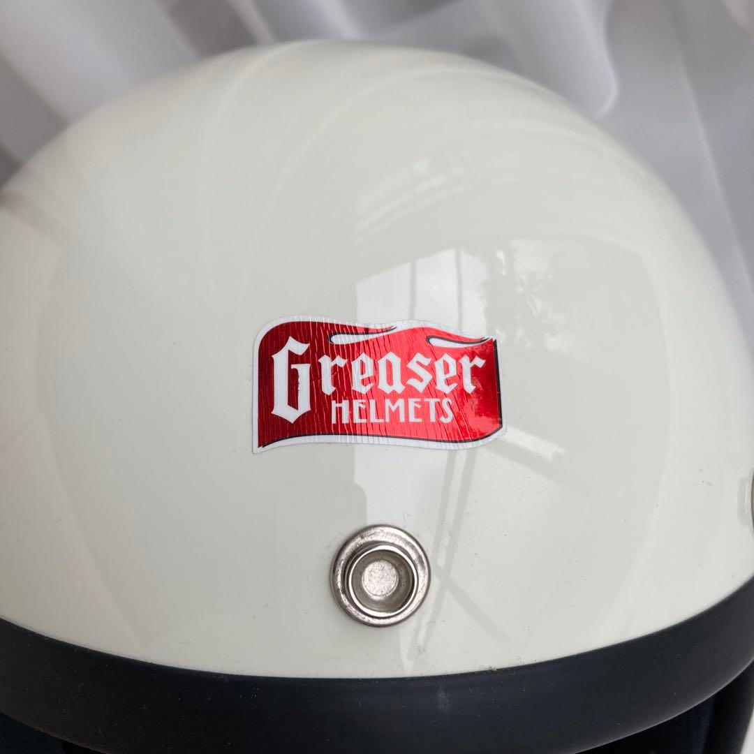 Greaser60's ジェットヘルメット アイボリー Mサイズ