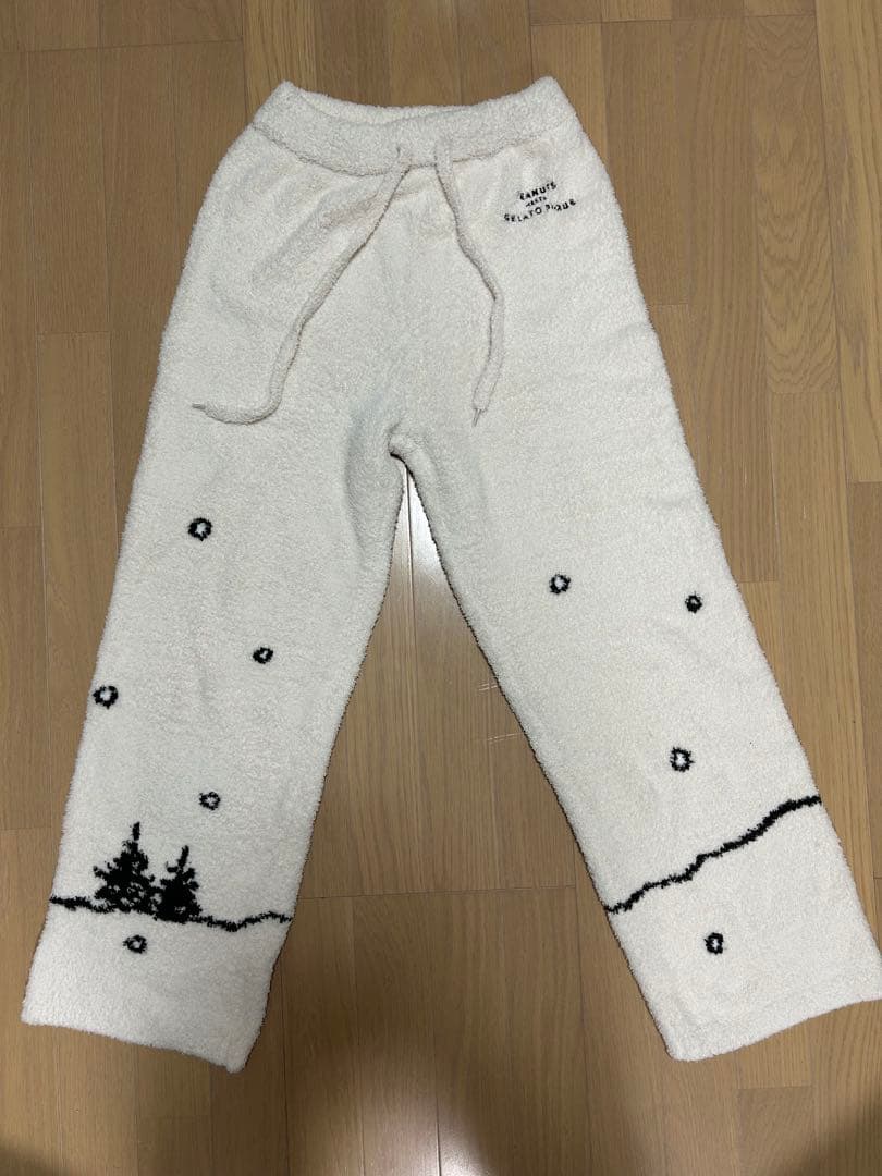 【美品＆未使用あり】ジェラートピケ　スヌーピー　もこもこ　上下セット