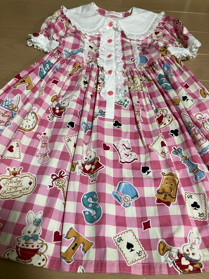 シャーリーテンプル　アリスモチーフワンピース　　 130㎝