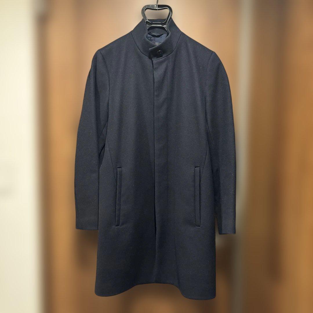 セオリー　コート　スタンドカラー　ネイビー