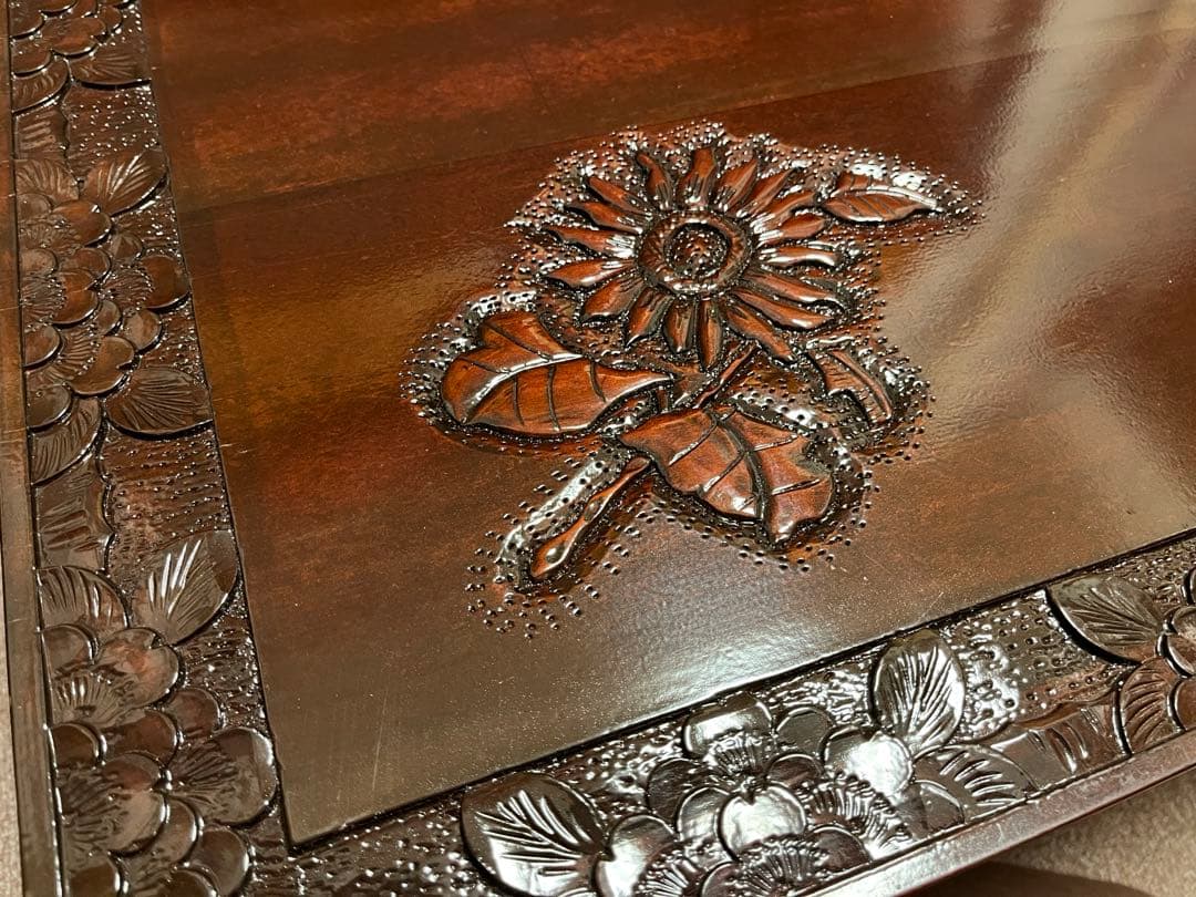 軽井沢彫り☆座卓