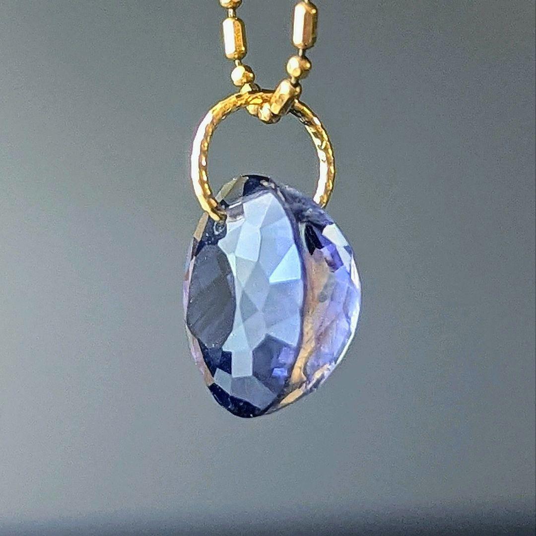 ♢ハイジ✨♢K18 アイオライト 4.77ct ネックレスチャ―ム