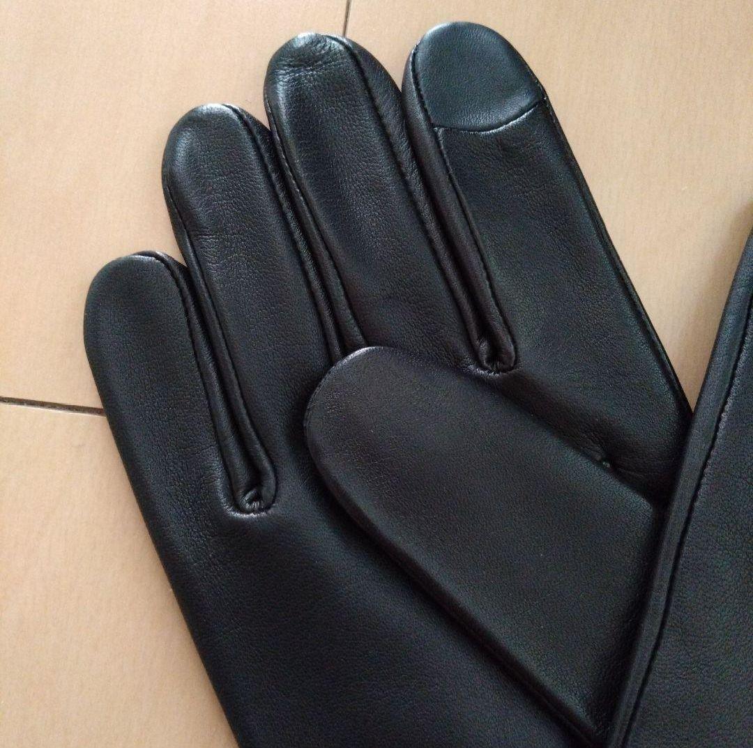 専用ページです 【新品】COACH メンズレザーグローブ ブラック Lサイズ