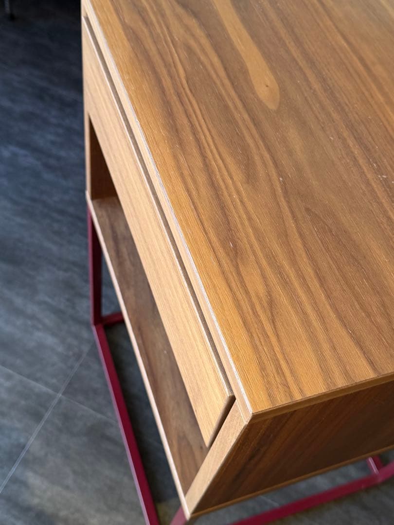 IKEA サイドテーブル VIKHAMMER 40x39 cm ライトブラウン