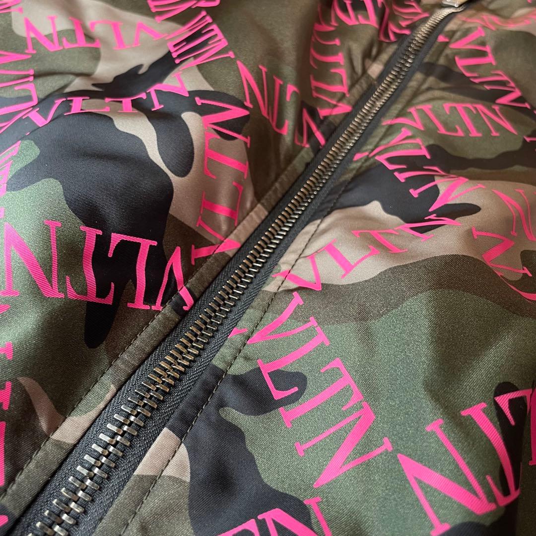 【極美品】VALENTINOカモフラ柄 WZIP ボンバージャケット　サイズ46