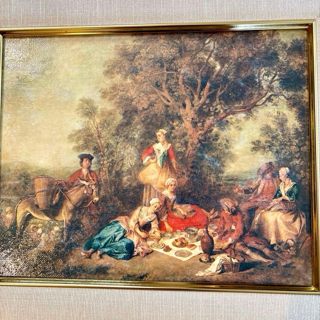 イギリス アンティーク ホールスタンド(西洋絵画はオマケ)