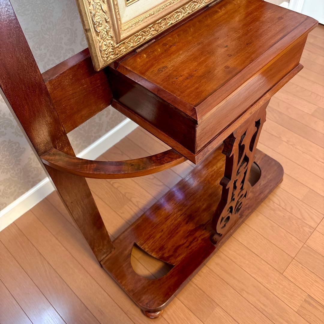 イギリス アンティーク ホールスタンド(西洋絵画はオマケ)