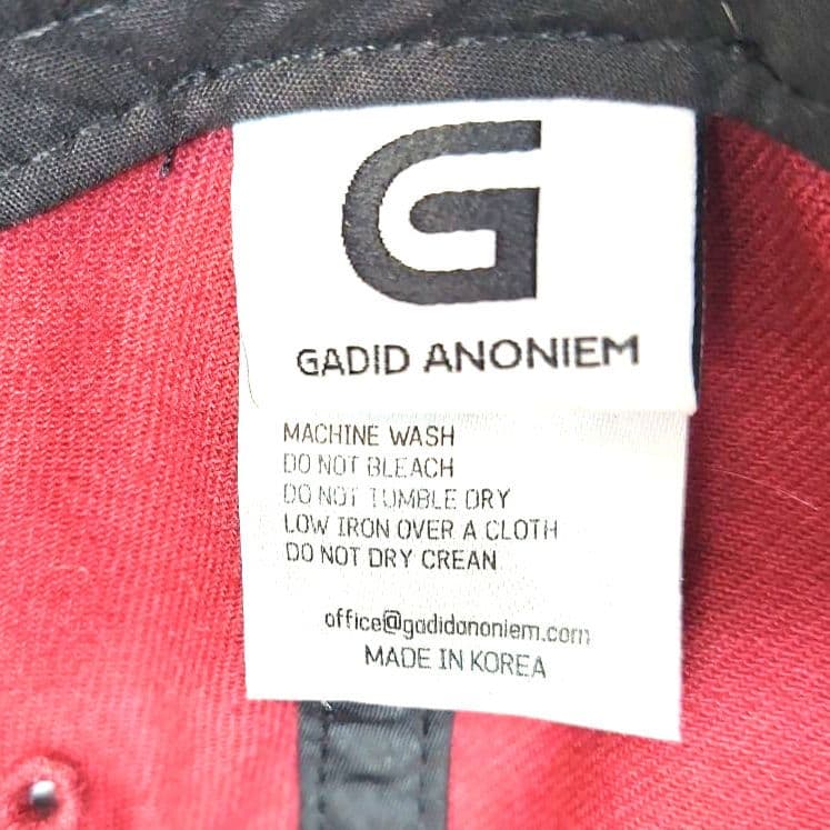 GADID ANONIEM　ガディッド　アノニム　キャップ　バーガンディー