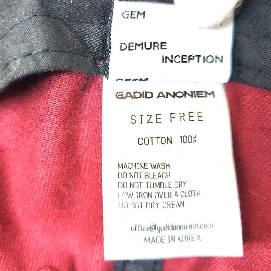 GADID ANONIEM　ガディッド　アノニム　キャップ　バーガンディー