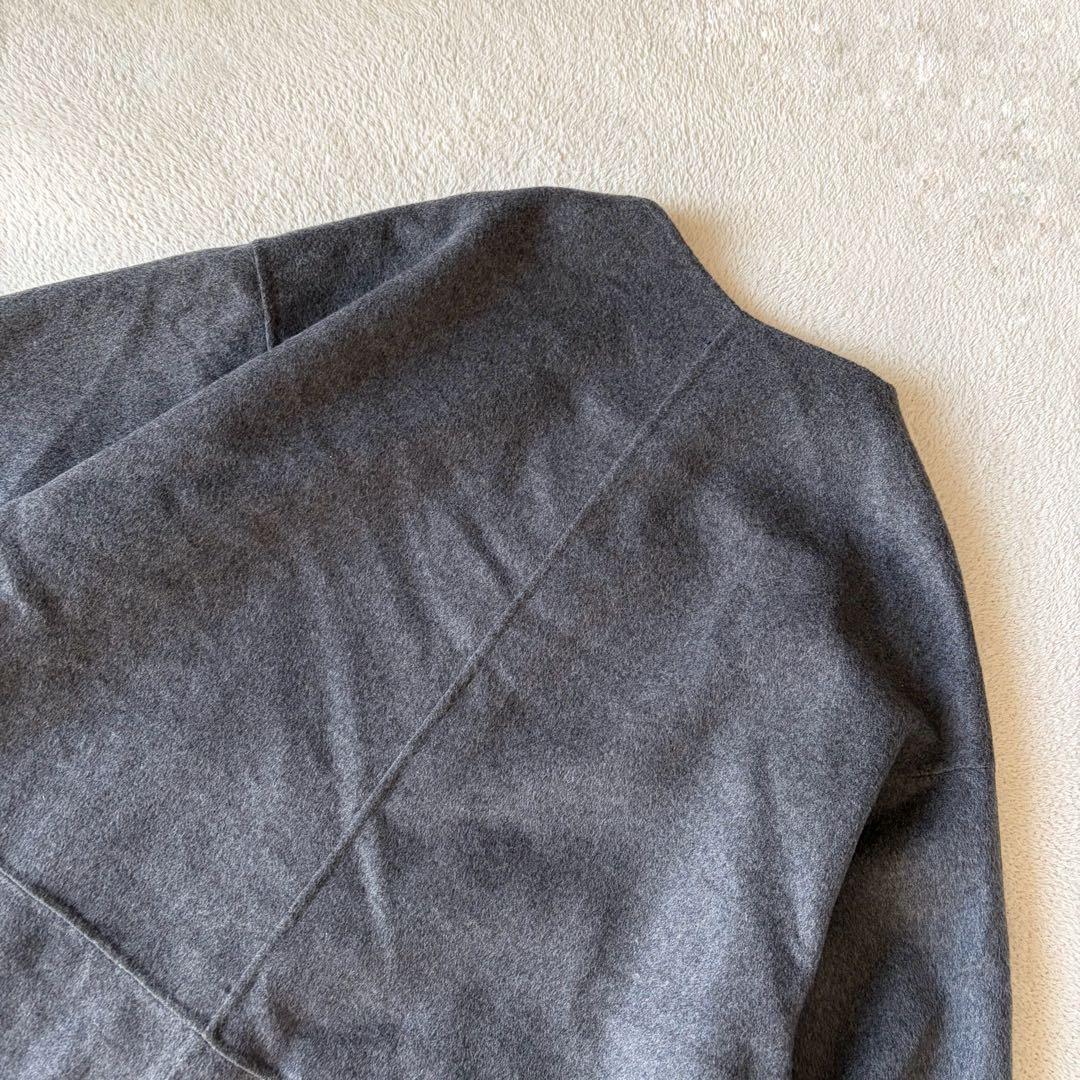 Simplicite S120ブレンドリバーシブルコート 毛混 グレー 未使用