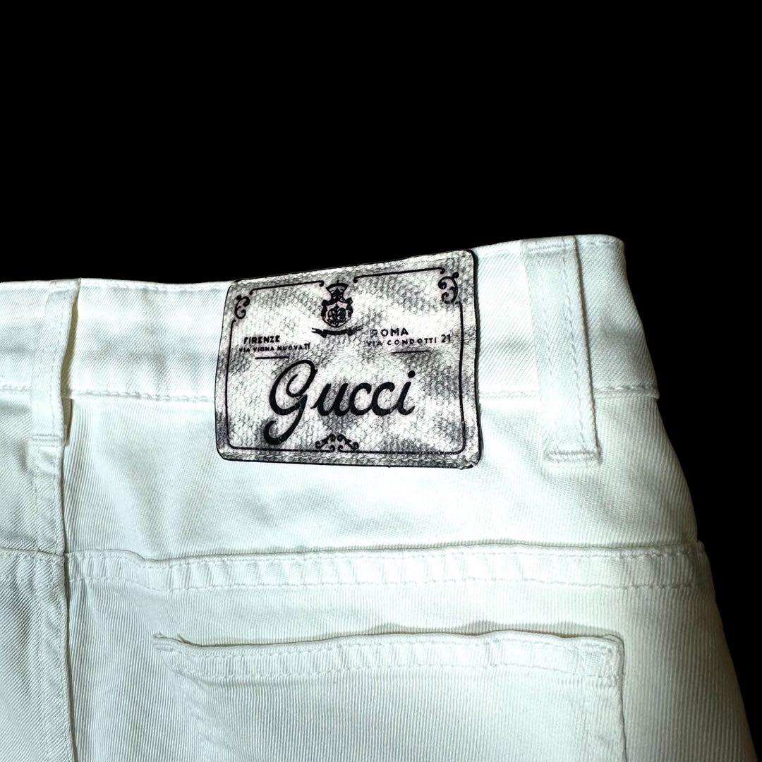 naonao様 未使用✨GUCCI グッチ✨ホワイト デニム パンツ