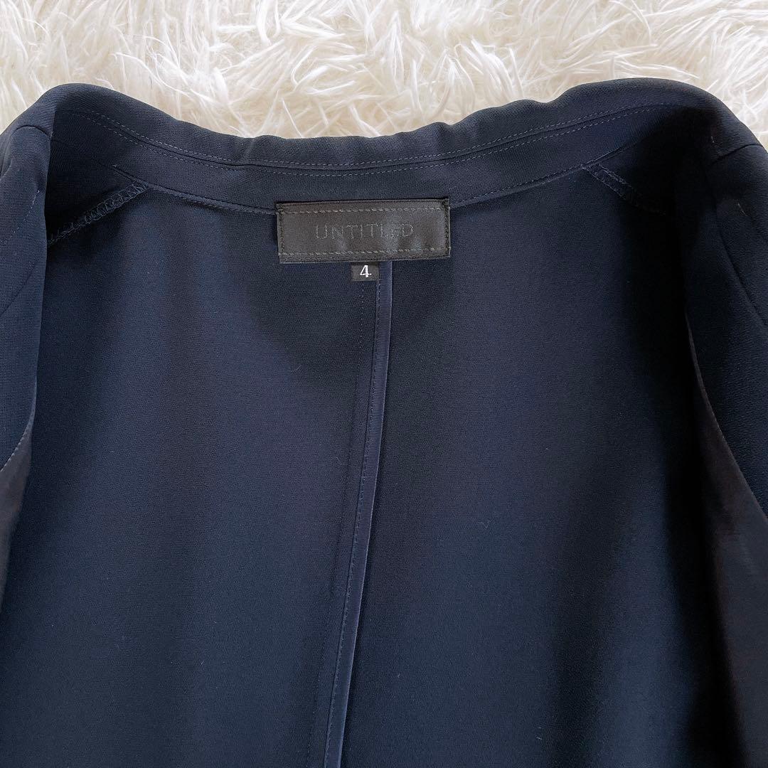 美品✨【アンタイトル】ジャケットパンツ スカートスーツ3点セットアップ 紺4