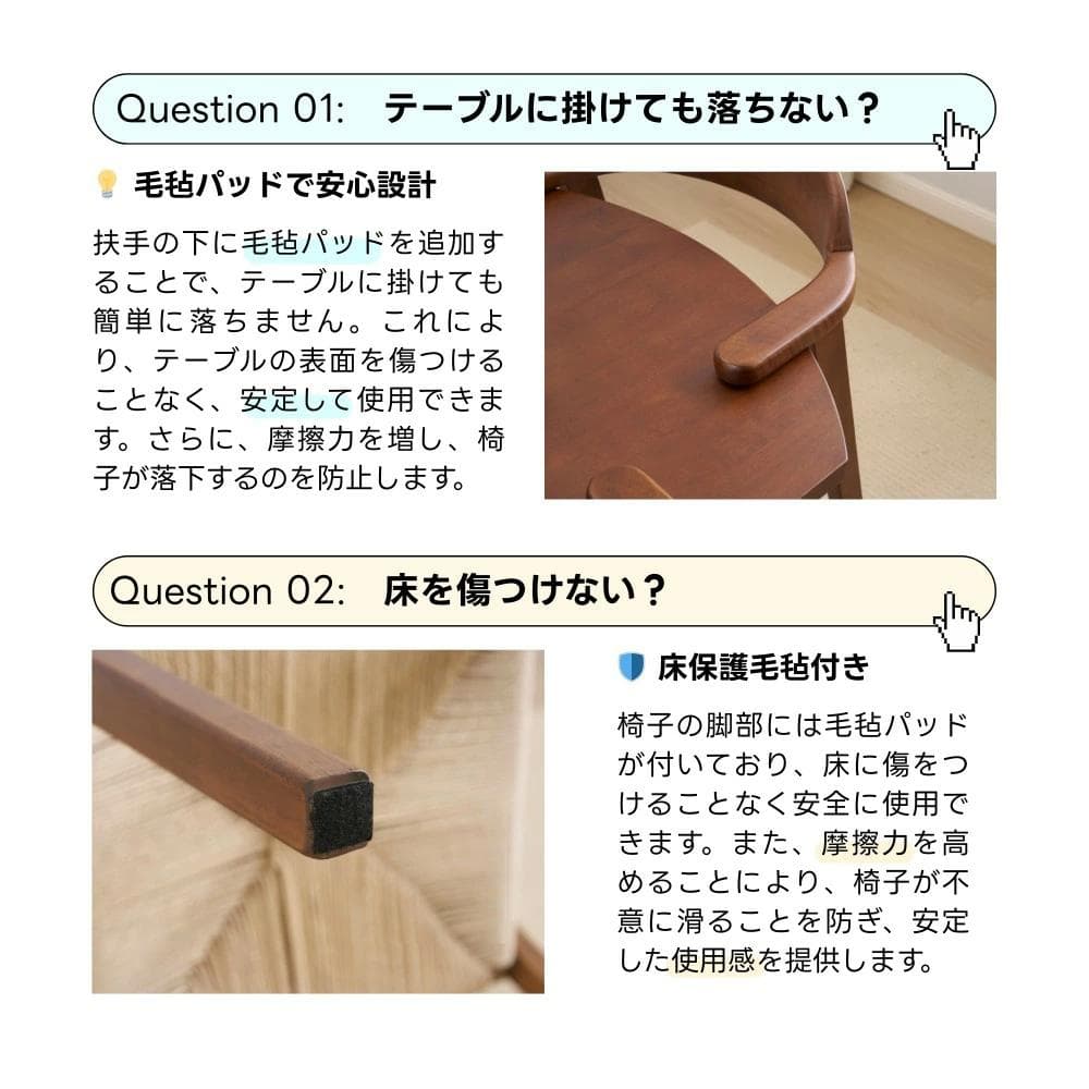 【3点セット】ダイニングテーブル1×チェア2　北欧 オーク製 多機能テーブル
