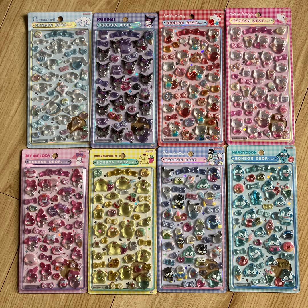 [国内正規品]サンリオ ボンボンドロップシール 8点セット