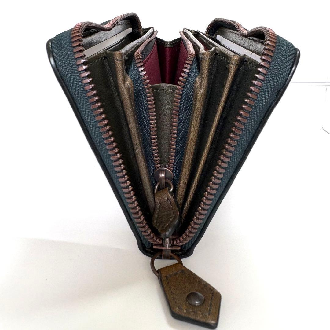 新品 ヴィヴィアン コッパー ラウンドファスナー長財布 グリーン 展示品 現行品