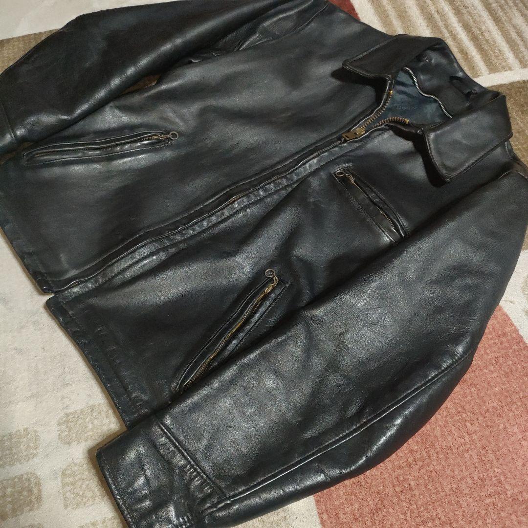 良品人気SchottAT101レザー シングルジャケット３６ダメでも対応有！