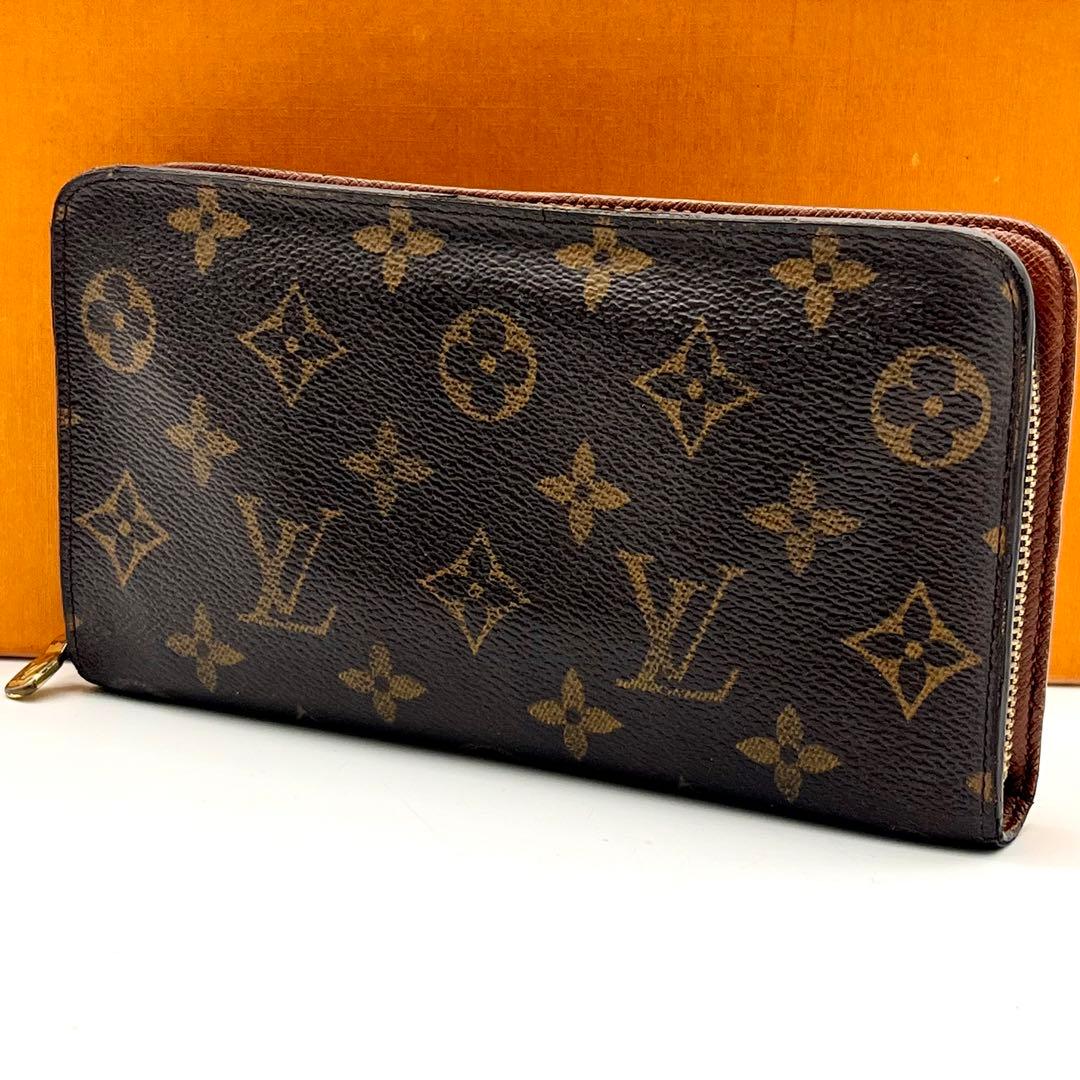 ルイヴィトン モノグラム ポルトモネジップ 長財布 正規品 本物 男女兼用 茶色