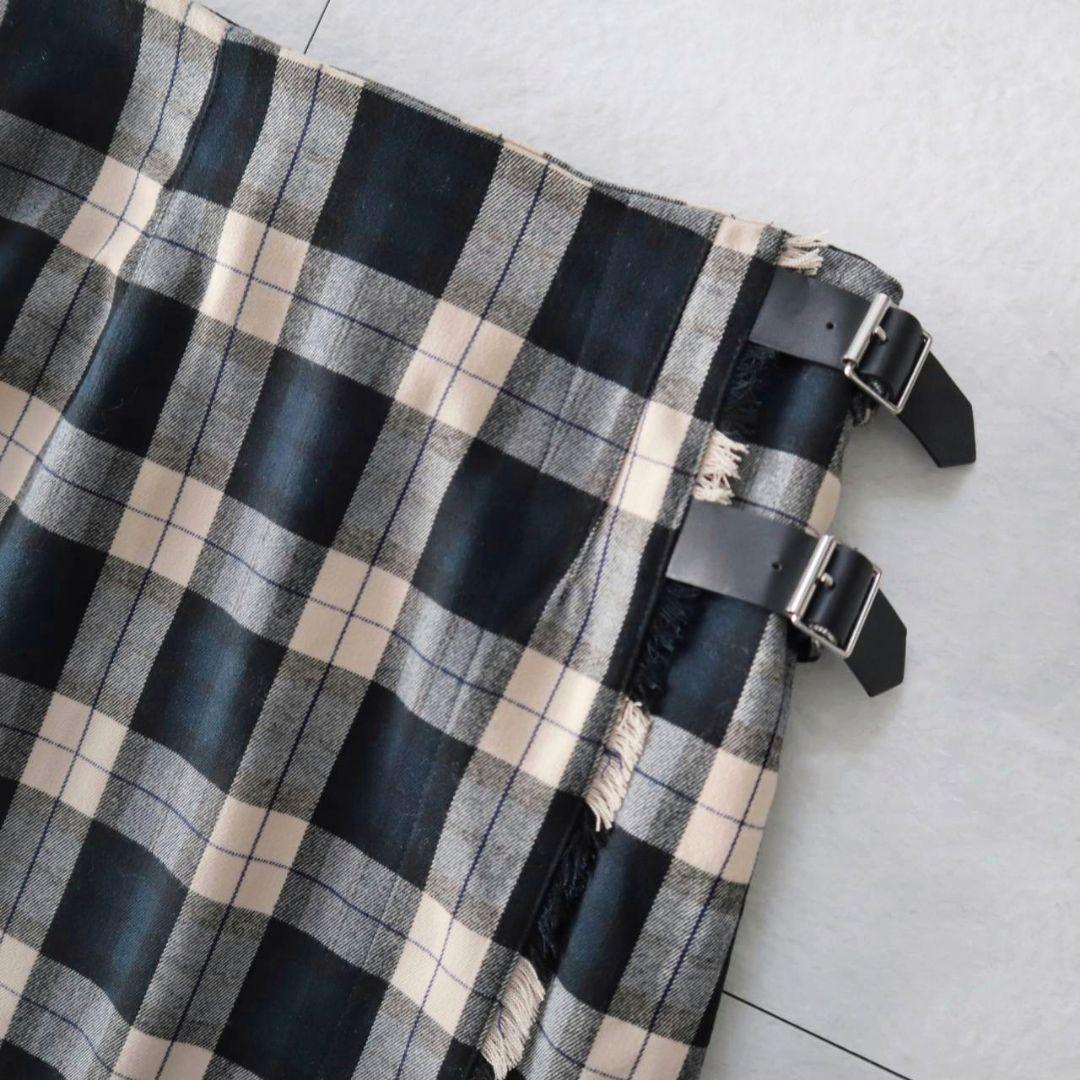新品春色ブラックネイビーグレーアイボリーアーバンリサーチチェックペンシルスカート