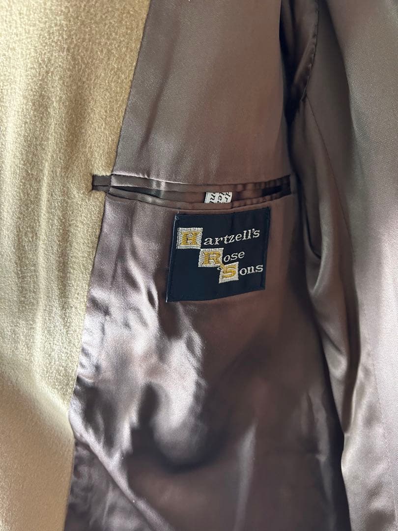 O*r様 1960s-70s 100% カシミヤ　チェスターコート　ユニオンチケ