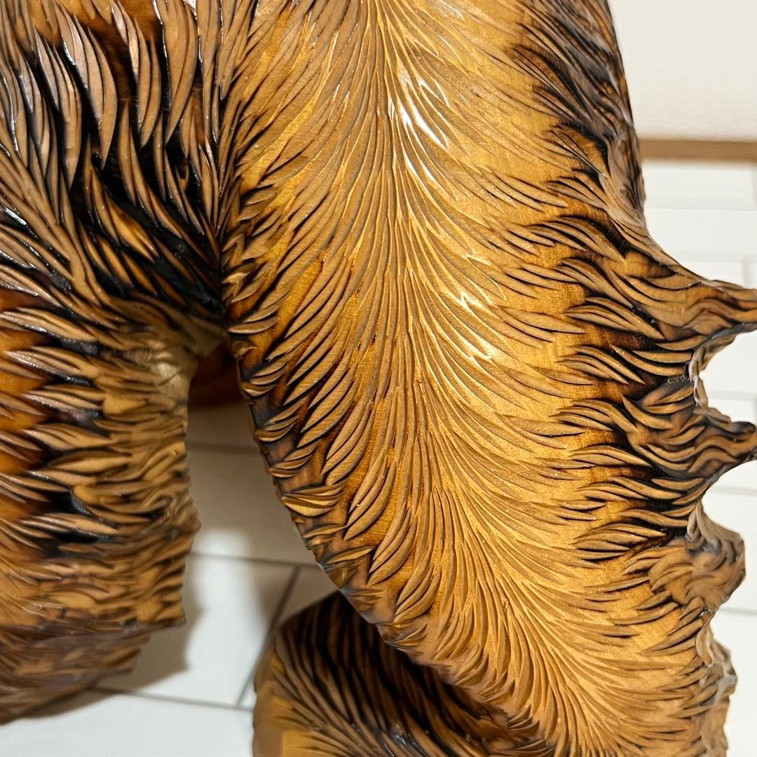 特大　木彫り　熊　置物　昭和　レトロ　インテリア