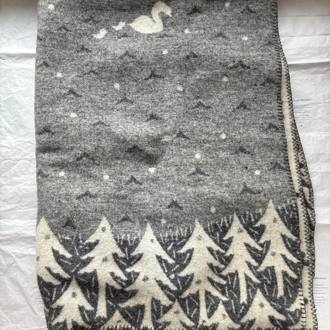 ミナペルホネン × クリッパン　エコウール　ブランケット　シングル