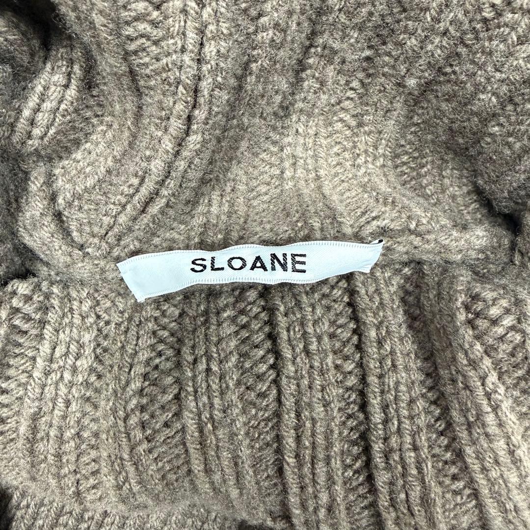 美品♡スローン 3G ジーロンラム×カシミヤ ドロップショルダー タートルネック