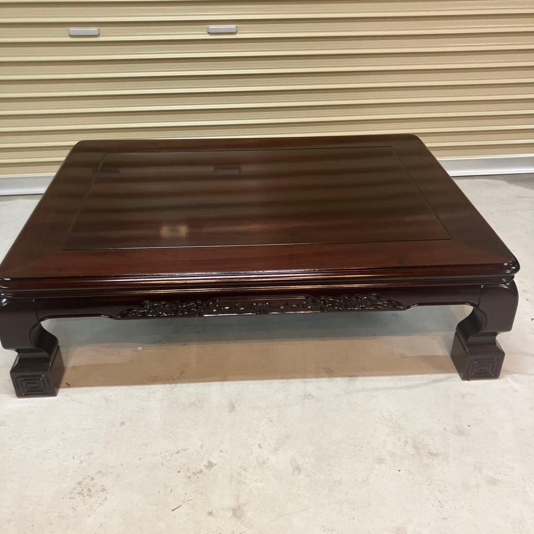 昭和レトロ 銘木 欅 座卓 ちゃぶ台 大型センターテーブル 古家具 古民家