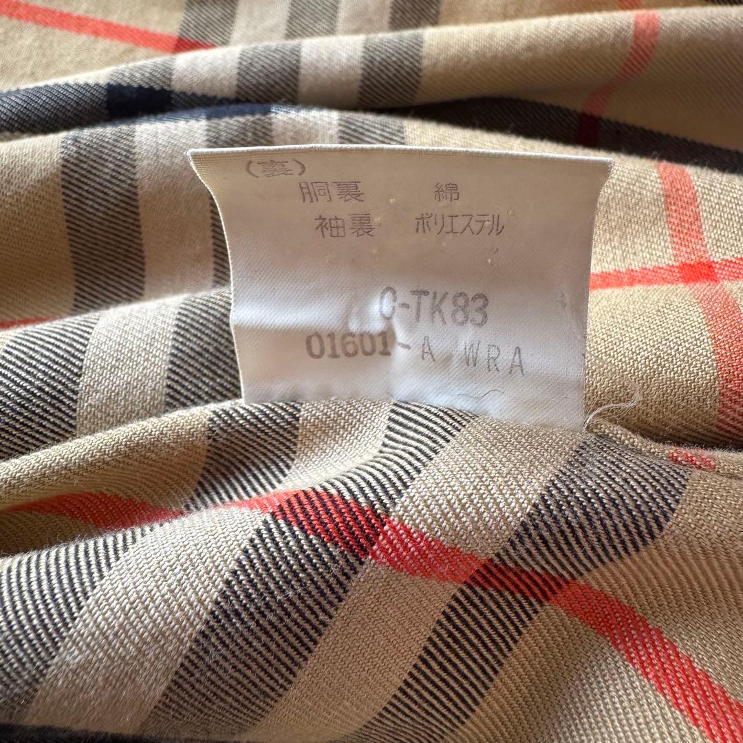 バーバリーズ　トレンチコート　ノバチェック　玉虫色　カーキ　ダブル　ベルト