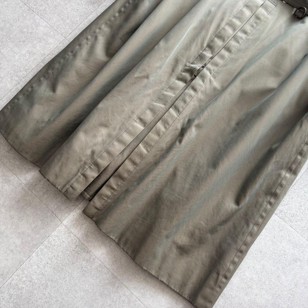 バーバリーズ　トレンチコート　ノバチェック　玉虫色　カーキ　ダブル　ベルト