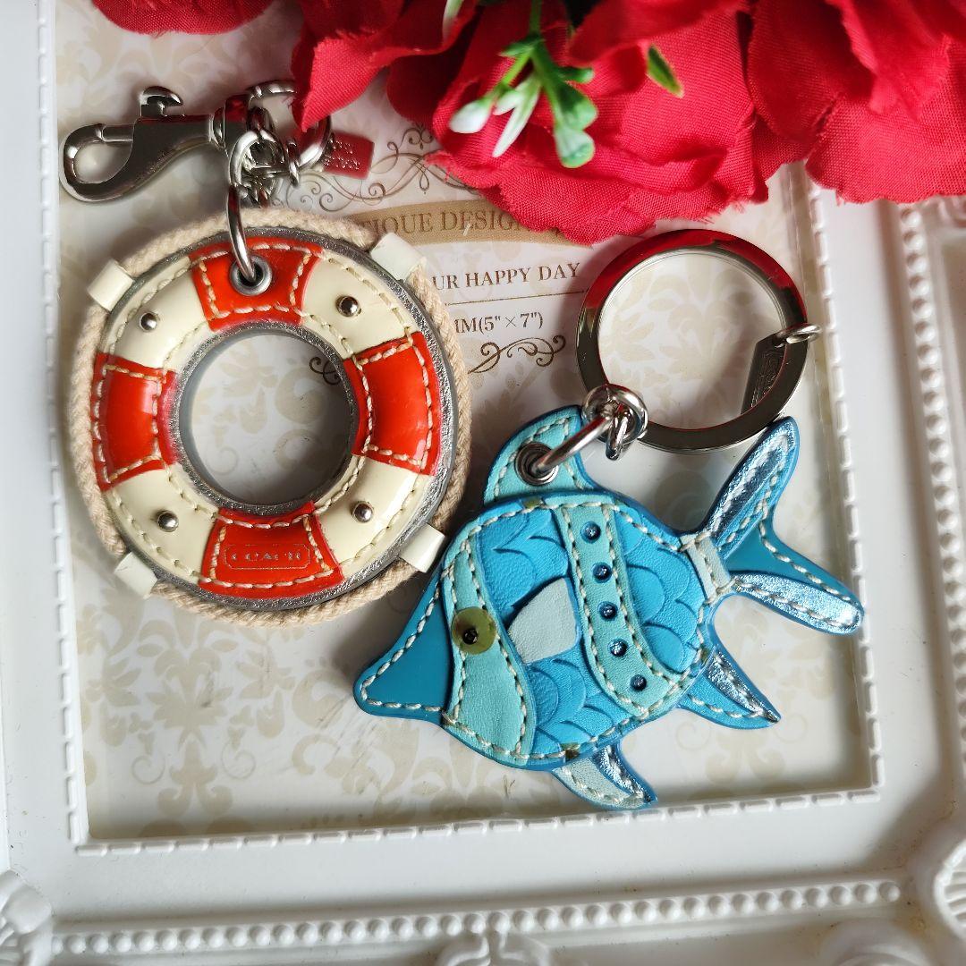 COACH　コーチ　魚　浮輪　キーホルダー　２点セット　レア
