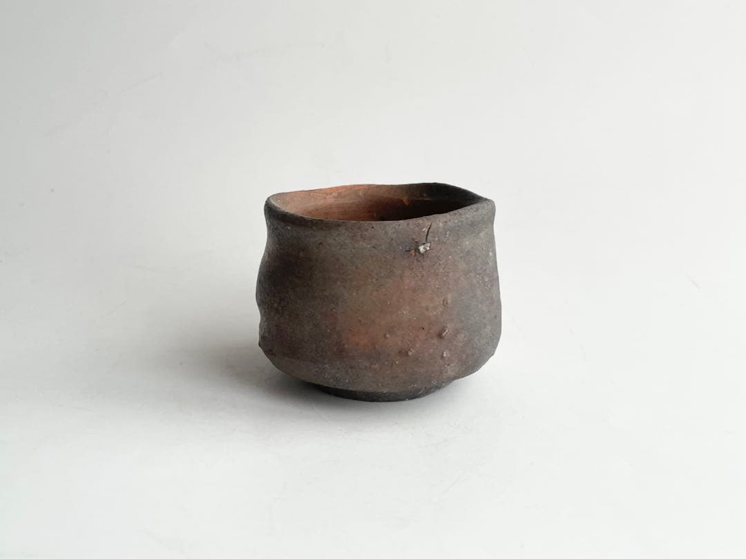 陶芸家　作家物　中村六郎　備前　酒呑　酒盃　ぐい呑　酒器　最上位作