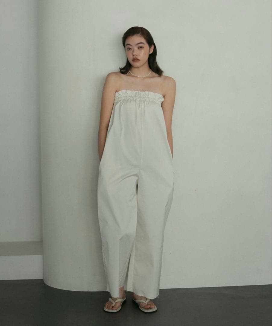 サロペット・オーバーオール・オールインワン anuke cutoff bare combination 36