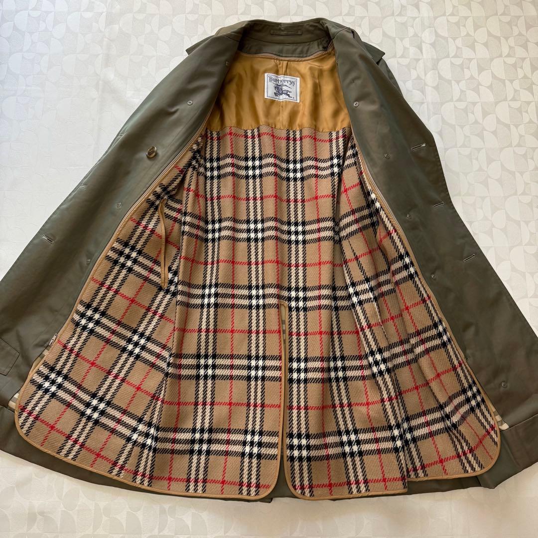 希少 美品 Burberrys バーバリー ライナー付き トレンチコート 玉虫色