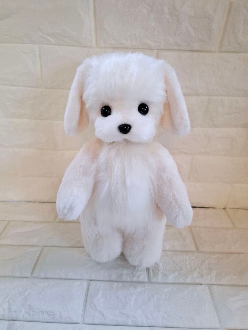 23.ぬいぐるみ、テディマルチーズ、犬、ハンドメイド、オリジナル、抱きしめられる