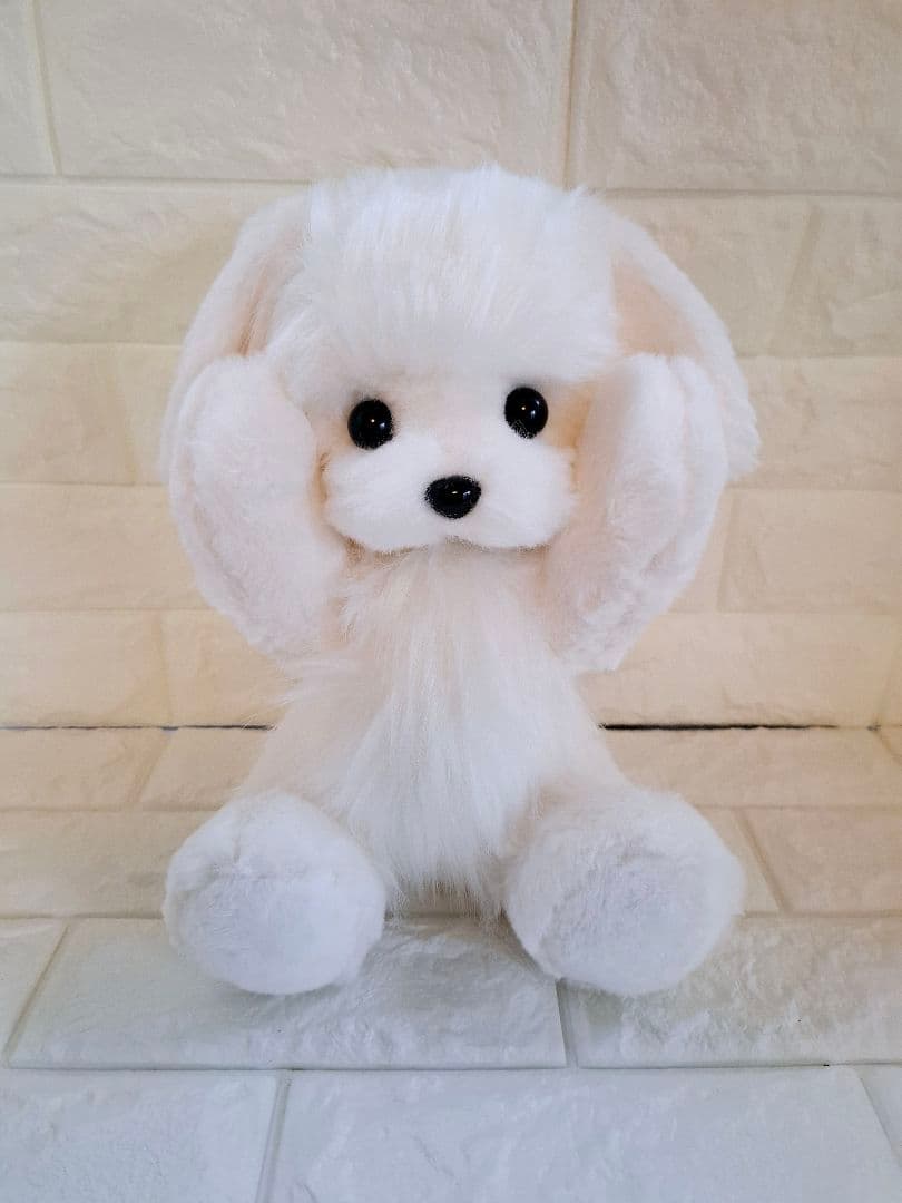 23.ぬいぐるみ、テディマルチーズ、犬、ハンドメイド、オリジナル、抱きしめられる