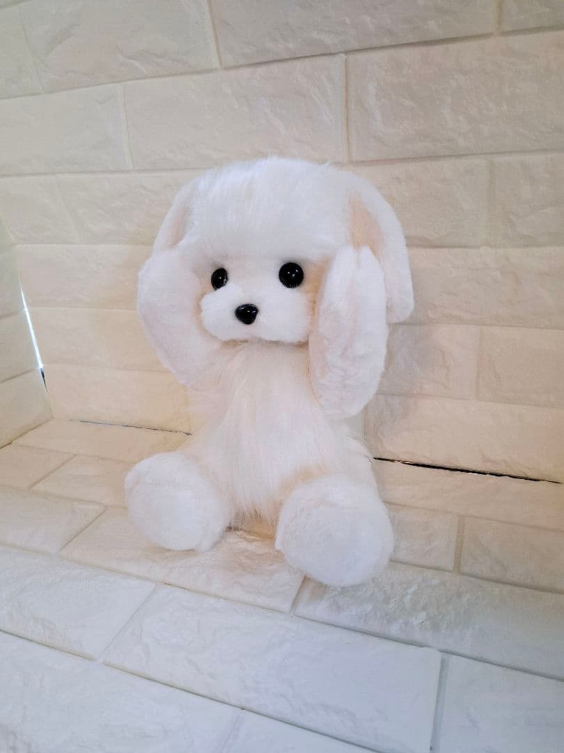 23.ぬいぐるみ、テディマルチーズ、犬、ハンドメイド、オリジナル、抱きしめられる