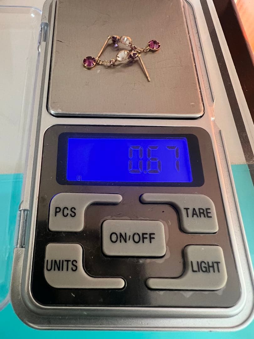 未使用　k18 ピアス