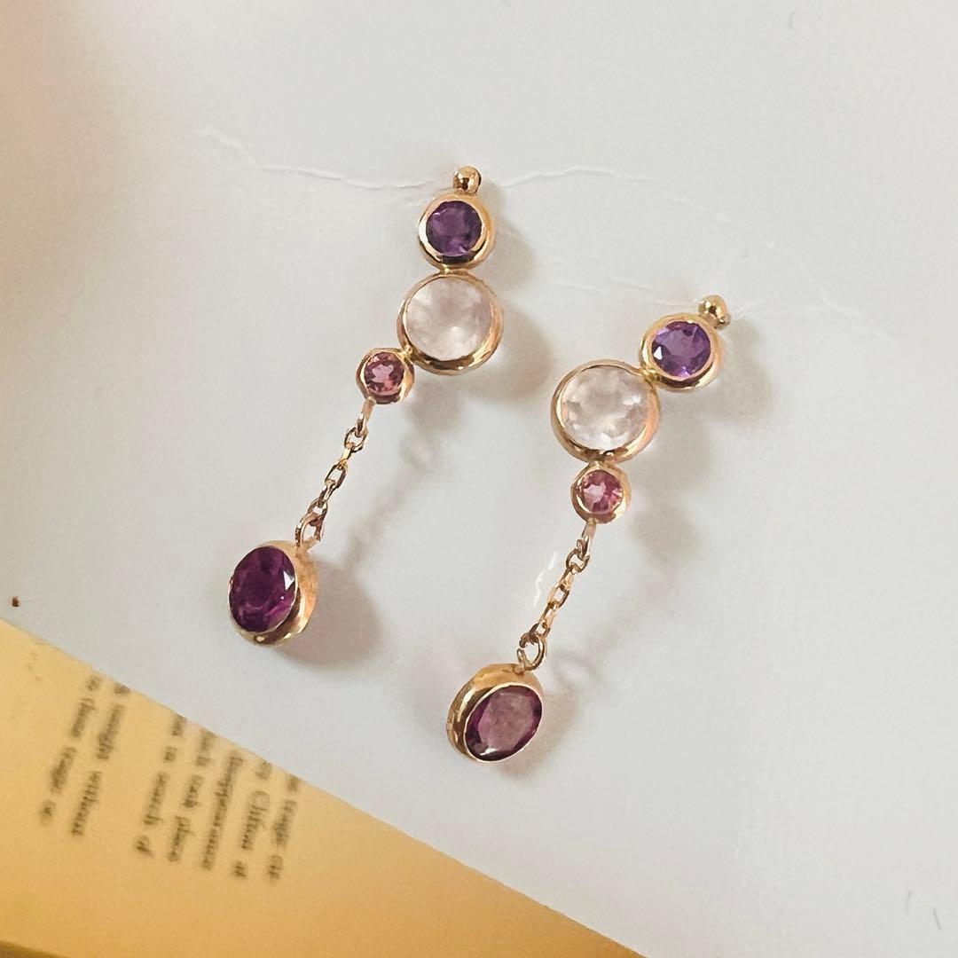 未使用　k18 ピアス