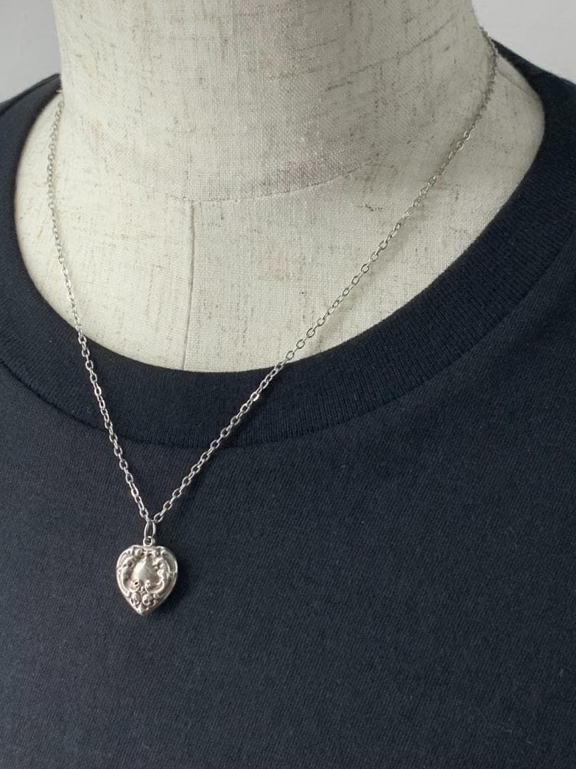 スウィートハートジュエリー 両面デザイン シルバー ヴィンテージ ネックレス