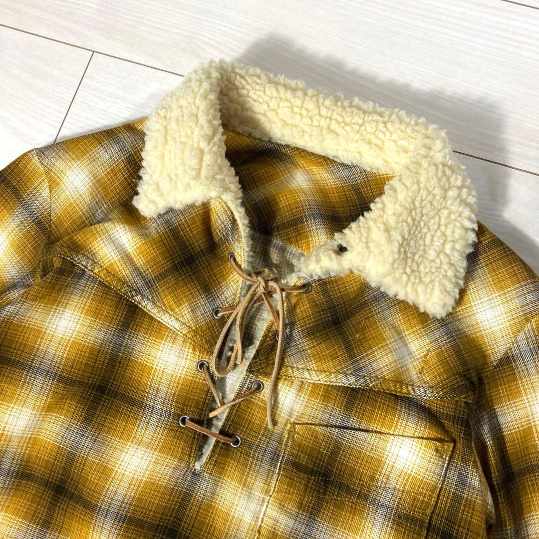 【キムタク着用モデル】リナンバーナイン オンブレチェック レースアップシャツ 2