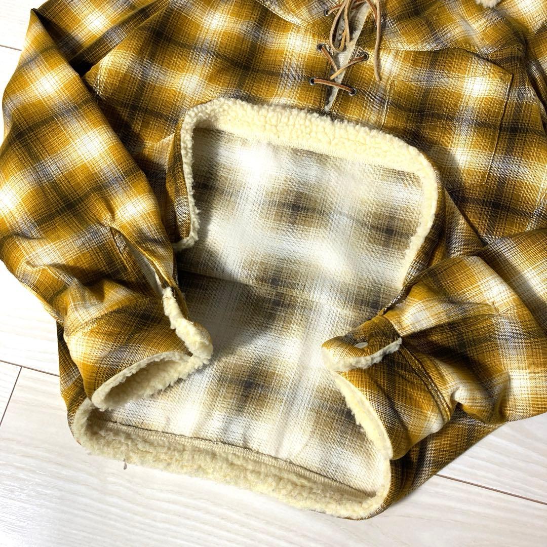 【キムタク着用モデル】リナンバーナイン オンブレチェック レースアップシャツ 2