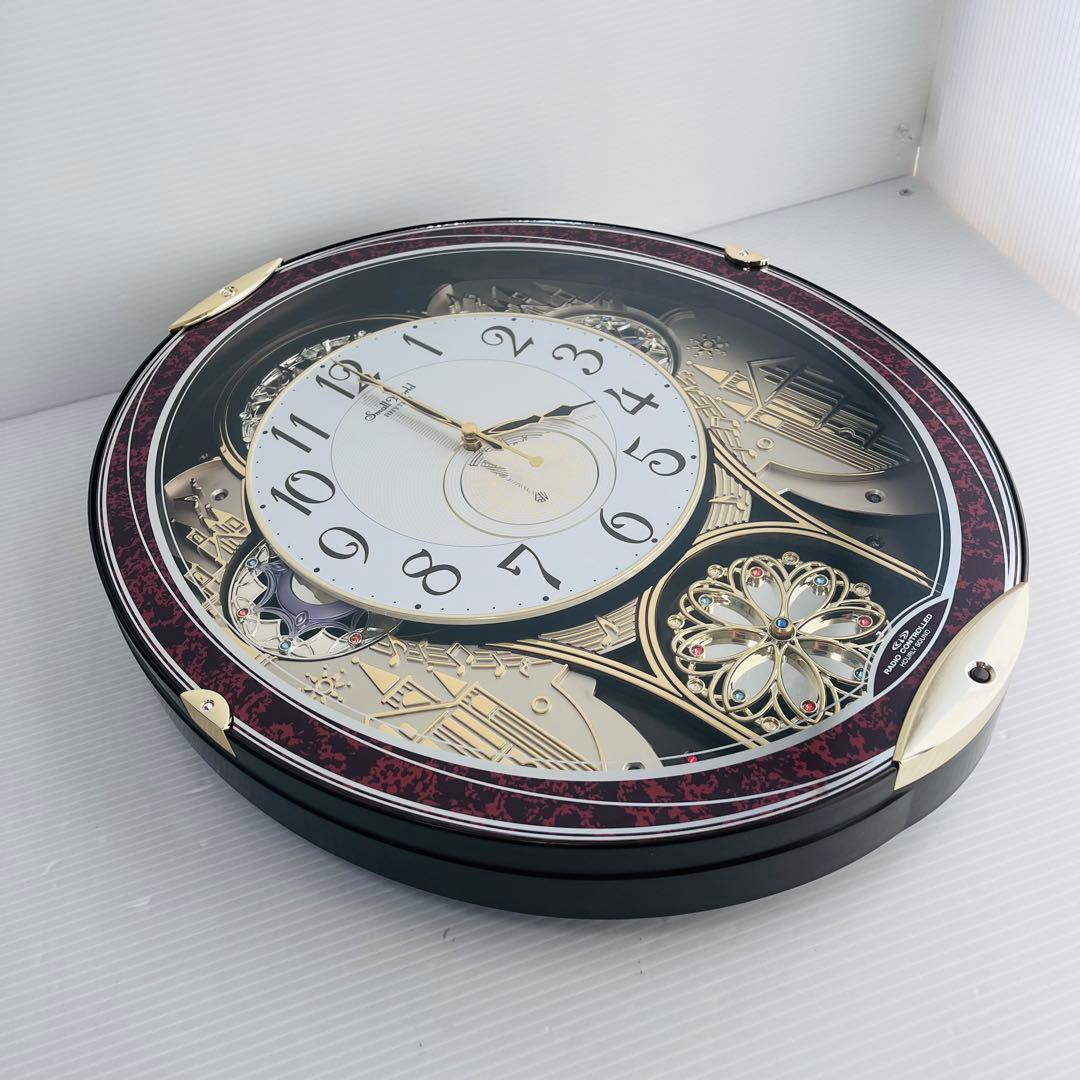 リズム　Small World　4MN509RH 壁掛け時計