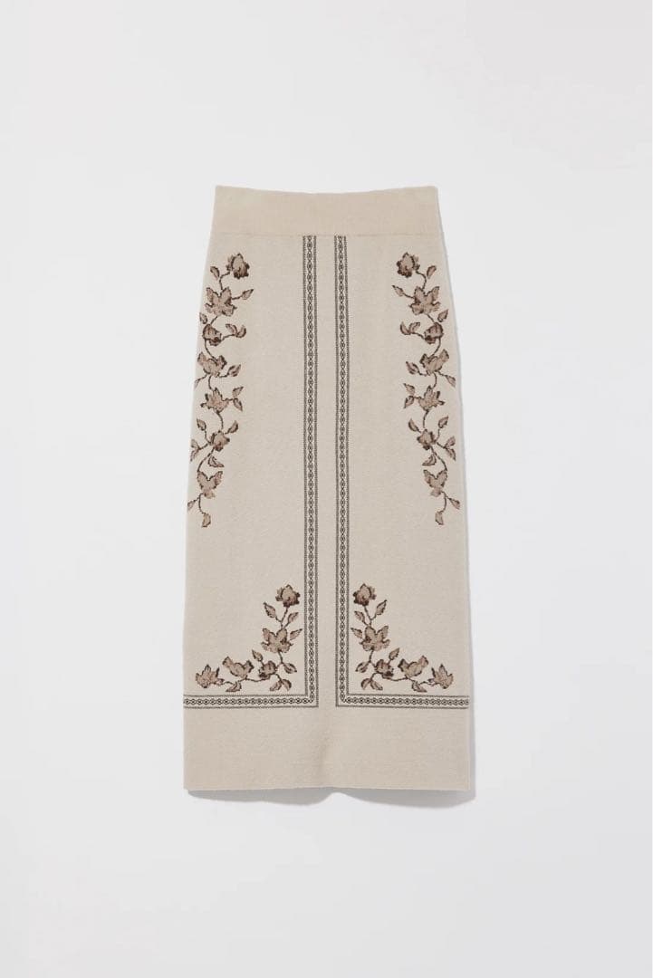 スカート eaphi scarf motif knit skirt